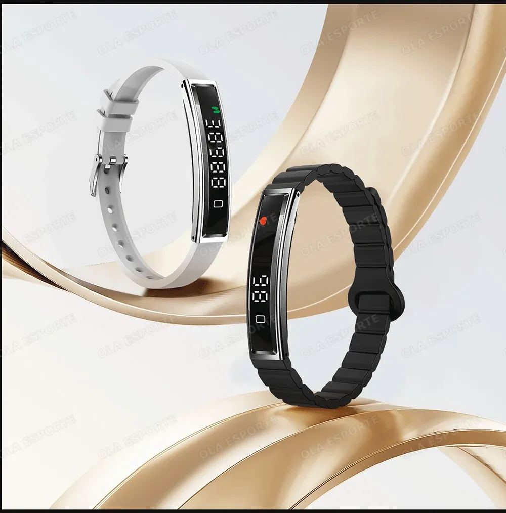 Bracelet connecté santé stress HRV podomètre