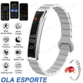 Bracelet connecté santé stress HRV podomètre – Couleur Silver