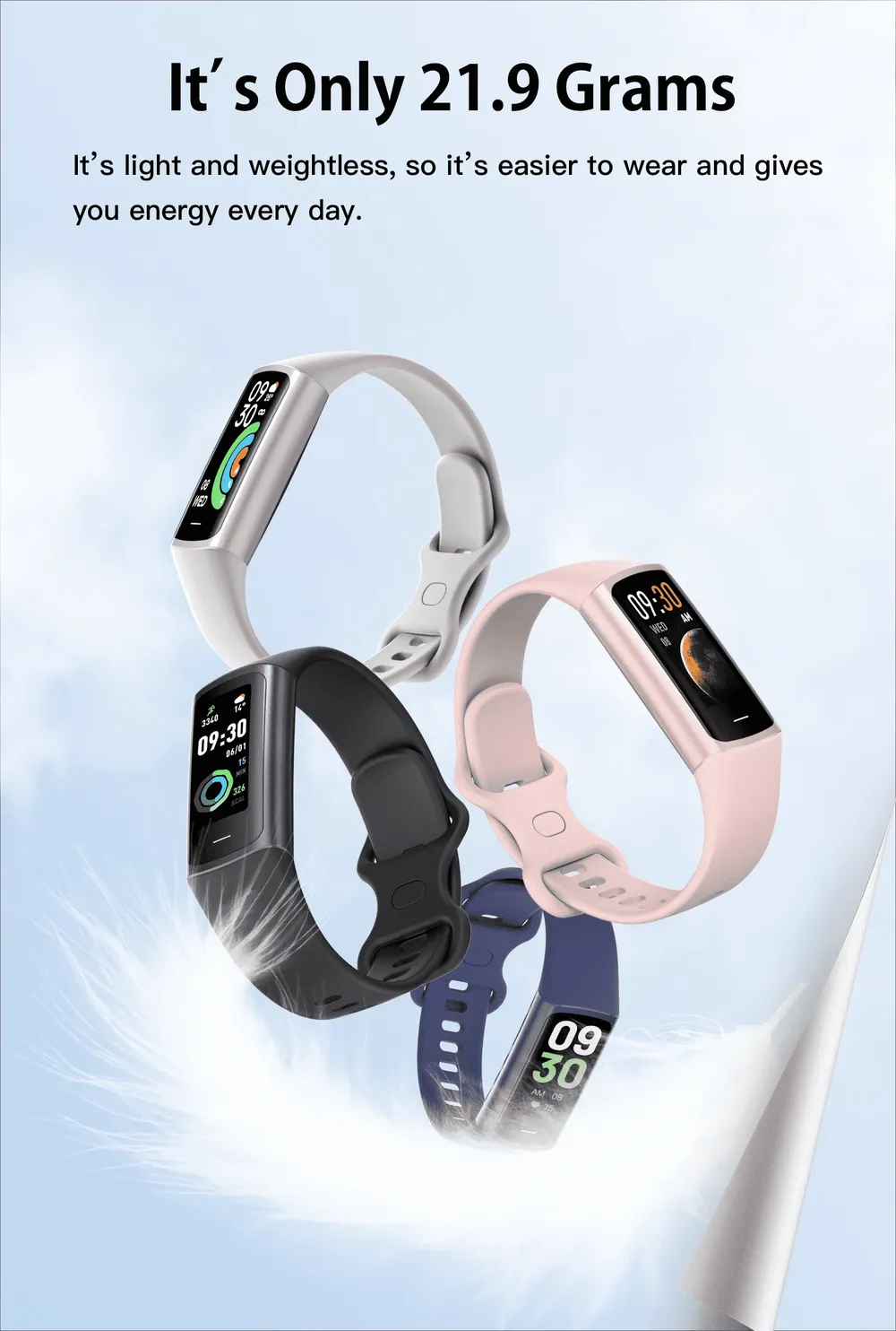 Bracelet connecté sport activité santé léger