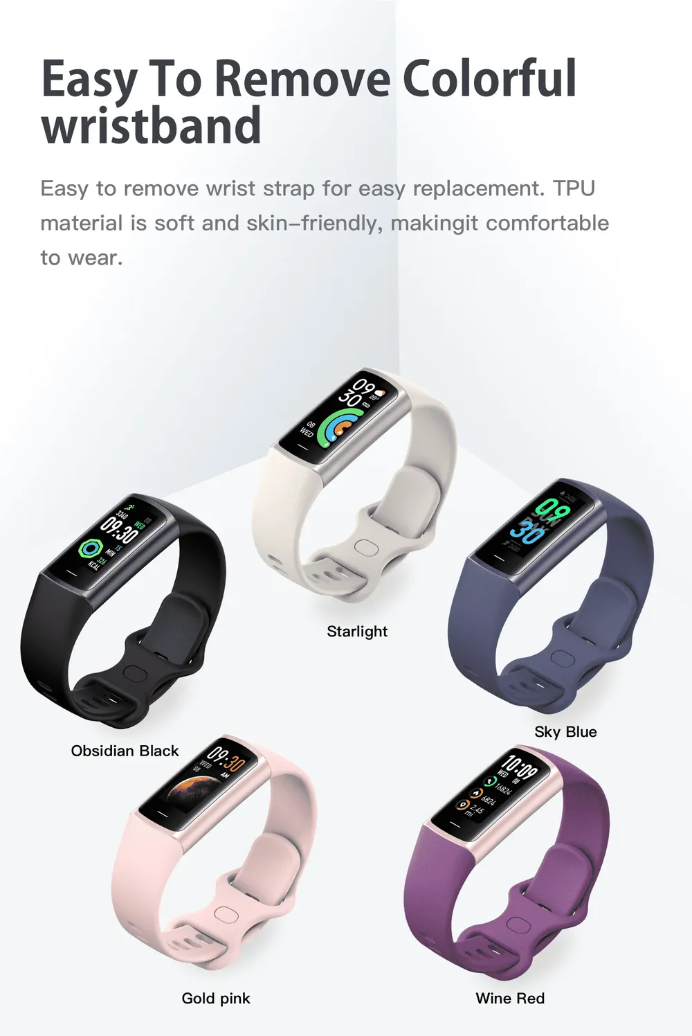 Bracelet connecté sport activité santé léger