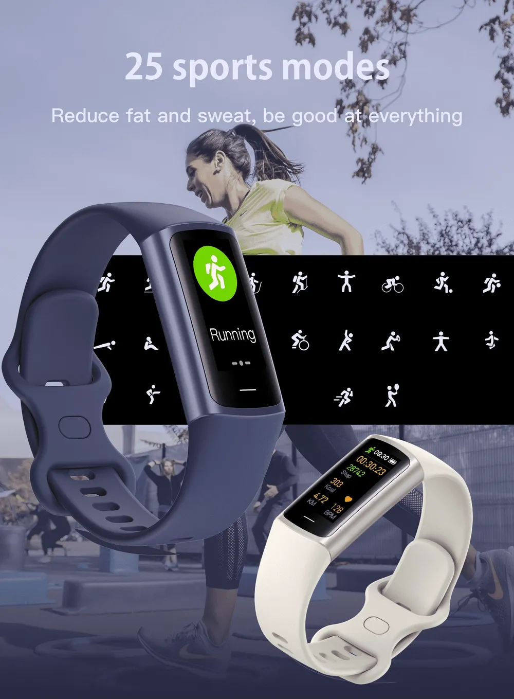 Bracelet connecté sport activité santé léger