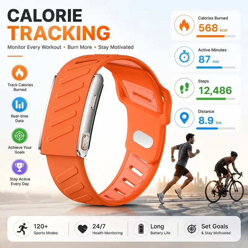 Bracelet connecté sport ECG PPG SpO2 tension