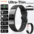 Bracelet connecté ultra-fin SpO2 rythme cardiaque – Couleur Black