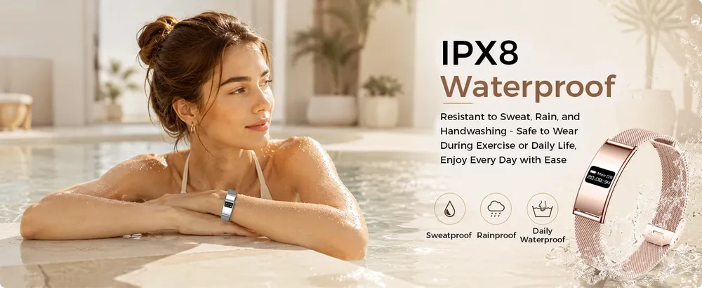 Bracelet connecté ultra-fin SpO2 rythme cardiaque