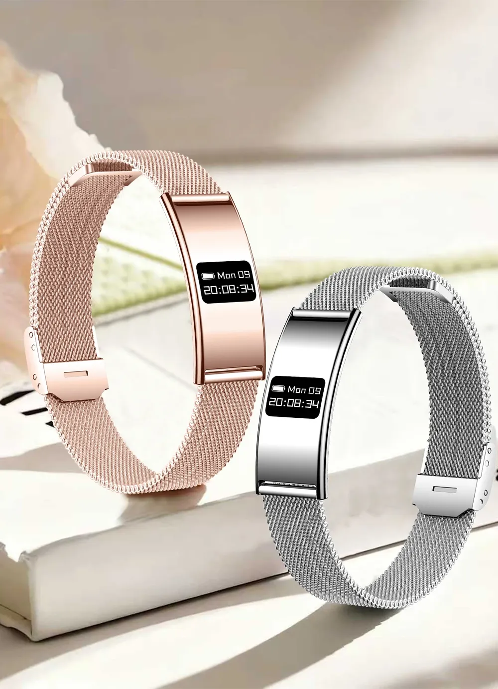 Bracelet connecté ultra-fin SpO2 rythme cardiaque