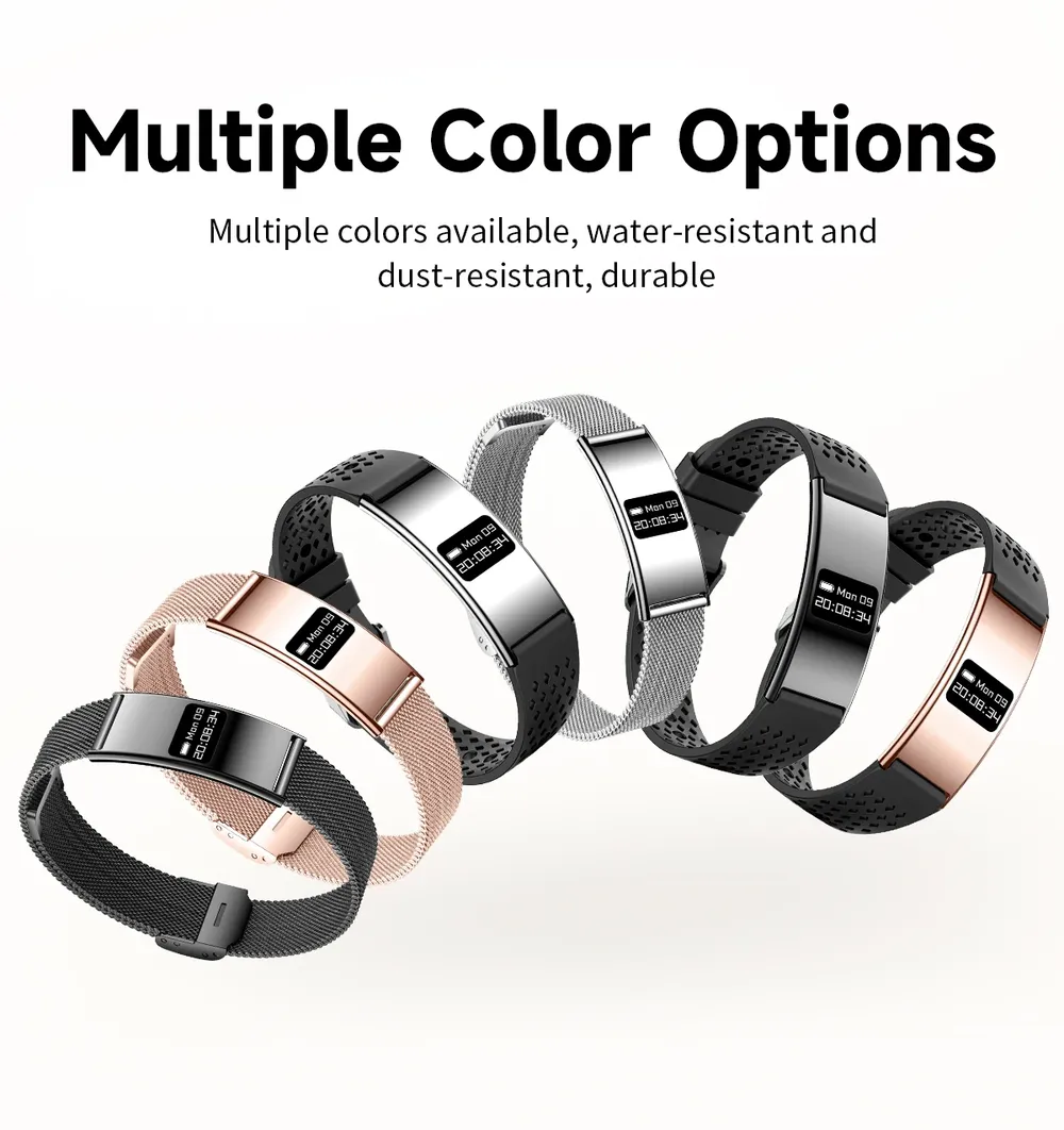 Bracelet connecté ultra-fin SpO2 rythme cardiaque