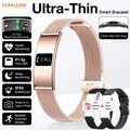 Bracelet connecté ultra-fin SpO2 rythme cardiaque – Couleur Gold Mesh Belt 2A