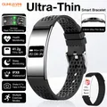 Bracelet connecté ultra-fin SpO2 rythme cardiaque – Couleur Silvery