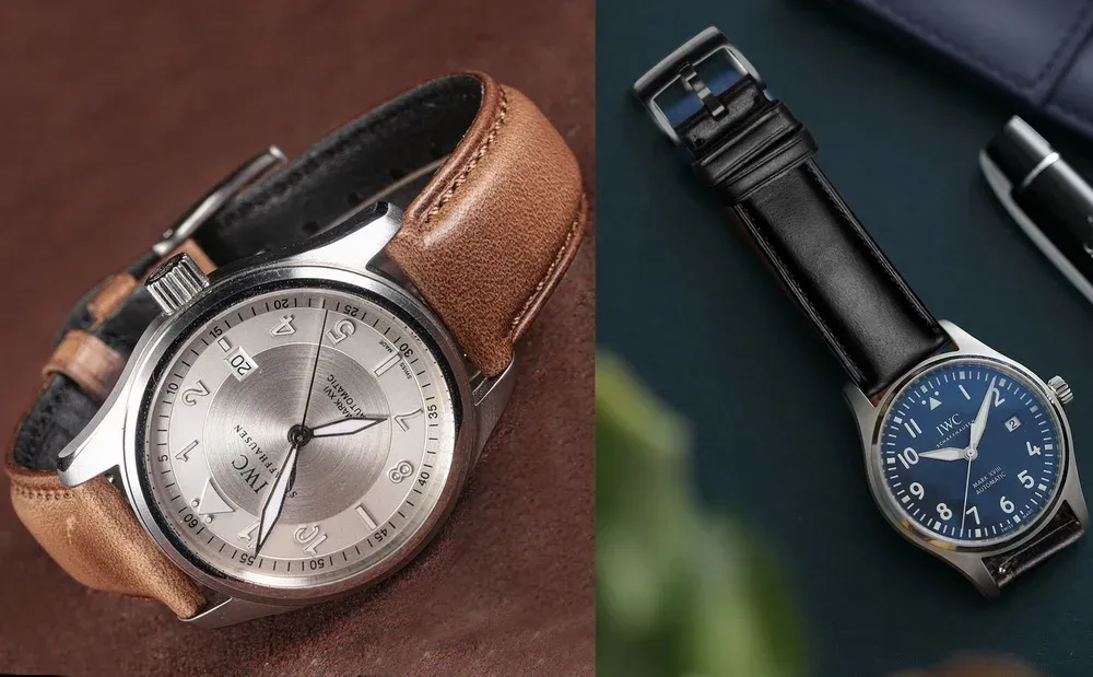 Bracelet cuir 18 à 22 mm à libération rapide