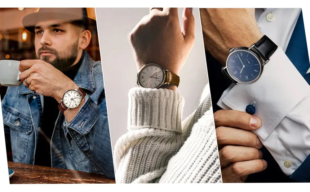 Bracelet cuir 18 à 22 mm à libération rapide