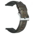 Bracelet cuir 18 à 22 mm à libération rapide – Couleur du bracelet HB134GRN
