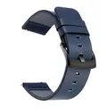 Bracelet cuir 18 à 24 mm dégagement rapide – Couleur du bracelet Blue Black