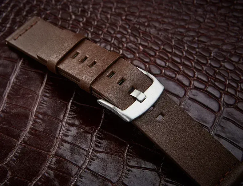 Bracelet cuir 18 à 24 mm dégagement rapide