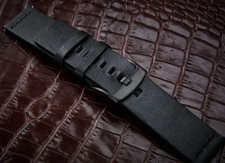 Bracelet cuir 18 à 24 mm dégagement rapide