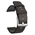 Bracelet cuir 18 à 24 mm dégagement rapide – Couleur du bracelet Grey Silver