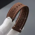 Bracelet cuir 18 à 24 mm vintage fermoir papillon – 4