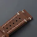 Bracelet cuir 18 à 24 mm vintage fermoir papillon – 5