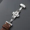 Bracelet cuir 18 à 24 mm vintage fermoir papillon – 6