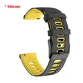 Bracelet cuir 20 à 22 mm pour Huawei Amazfit Samsung – Couleur du bracelet Color C