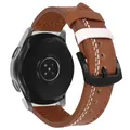 Bracelet cuir 20 à 22 mm pour Samsung et Huawei – Couleur du bracelet 13 brown white wire