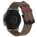 Bracelet cuir 20 à 22 mm pour Samsung et Huawei – Couleur du bracelet 15 coffee red line