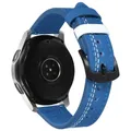 Bracelet cuir 20 à 22 mm pour Samsung et Huawei – Couleur du bracelet 16 blue white wire