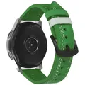 Bracelet cuir 20 à 22 mm pour Samsung et Huawei – Couleur du bracelet 17 green white wire