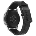 Bracelet cuir 20 à 22 mm pour Samsung et Huawei – Couleur du bracelet 20 black black wire