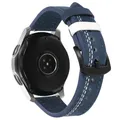 Bracelet cuir 20 à 22 mm pour Samsung et Huawei – Couleur du bracelet Blue white 7