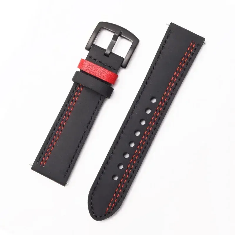 Bracelet cuir 20 à 22 mm pour Samsung et Huawei