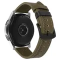 Bracelet cuir 20 à 22 mm pour Samsung et Huawei – Couleur du bracelet Olive 3
