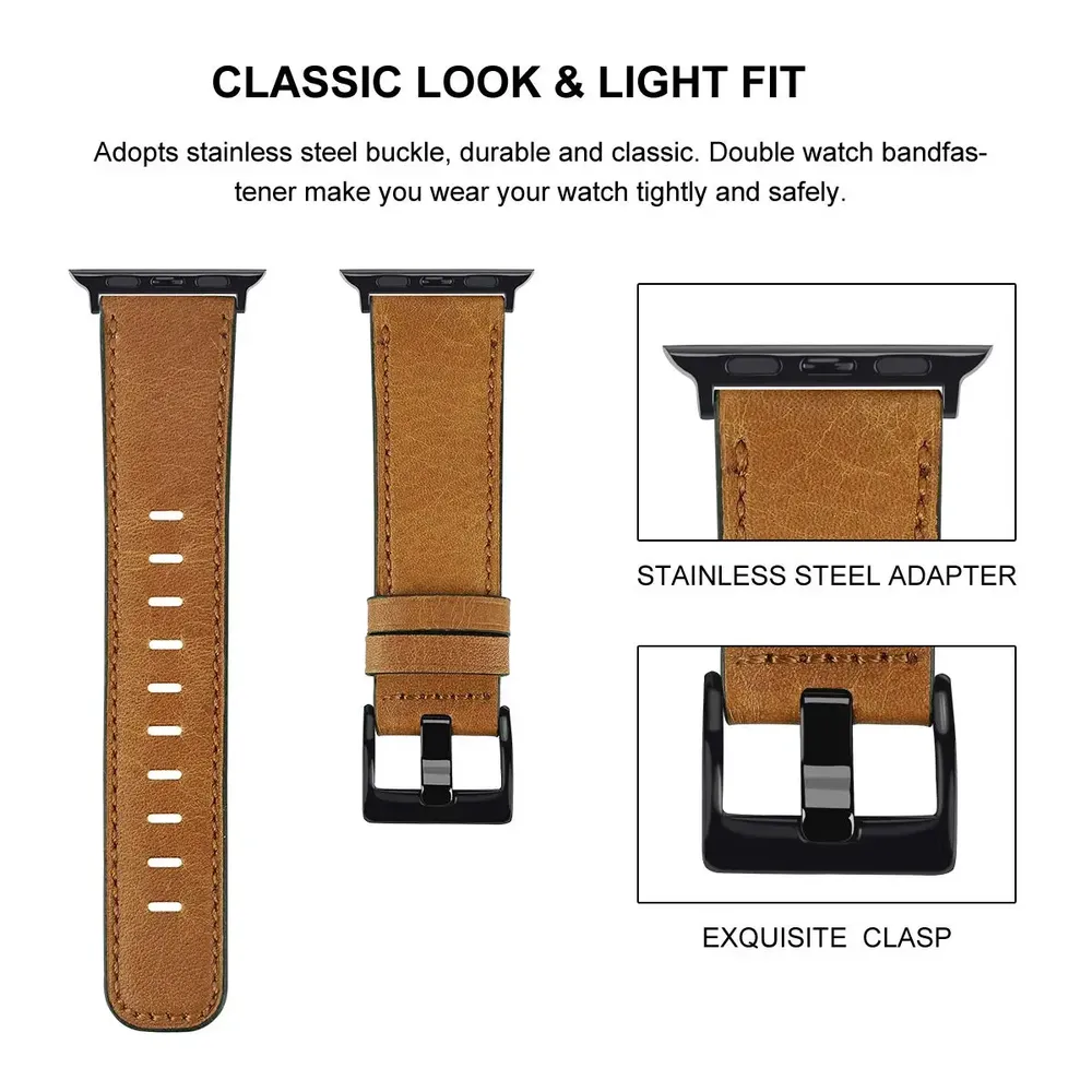 Bracelet cuir 38 à 49 mm