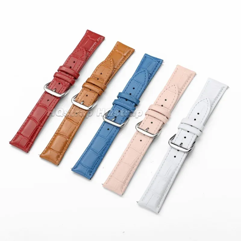 Bracelet cuir bambou 12 à 24 mm fixation rapide