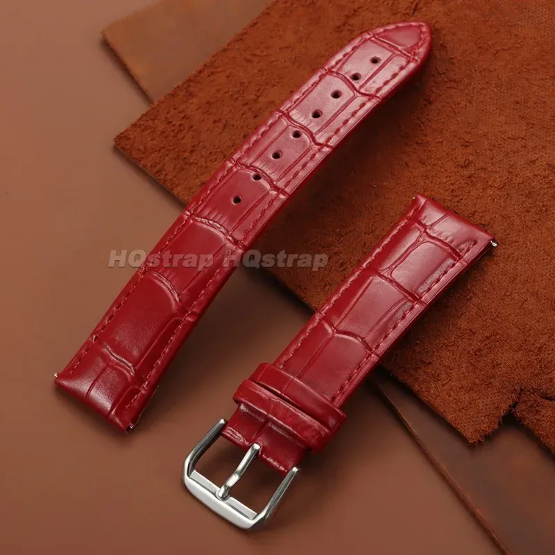Bracelet cuir bambou 12 à 24 mm fixation rapide
