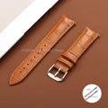 Bracelet cuir bambou 12 à 24 mm fixation rapide – Couleur du bracelet Light Brown