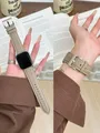 Bracelet cuir boucle pour Apple Watch 38 à 49 mm – Couleur du bracelet Chai