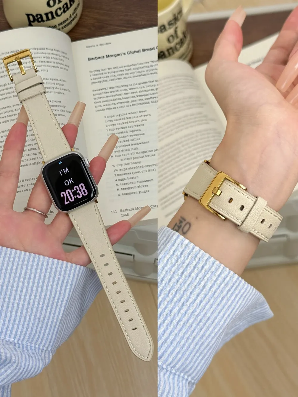 Bracelet cuir boucle pour Apple Watch 38 à 49 mm