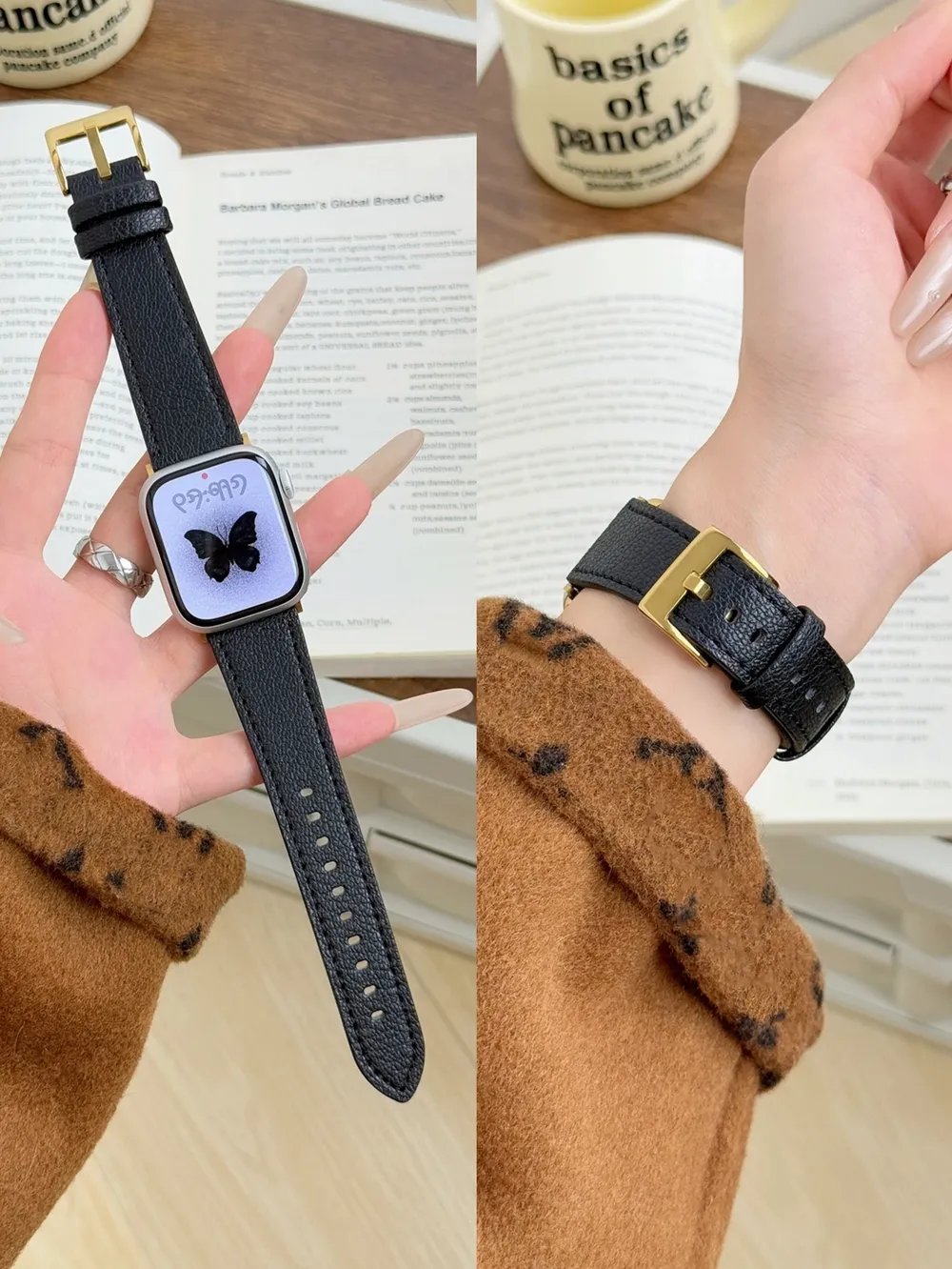 Bracelet cuir boucle pour Apple Watch 38 à 49 mm