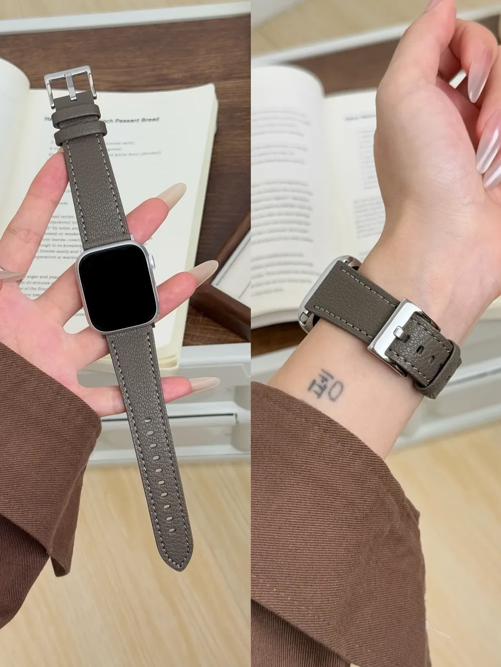 Bracelet cuir boucle pour Apple Watch 38 à 49 mm