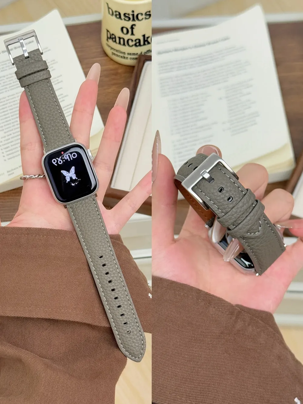 Bracelet cuir boucle pour Apple Watch 38 à 49 mm