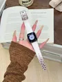 Bracelet cuir boucle pour Apple Watch 38 à 49 mm – Couleur du bracelet Himalayas