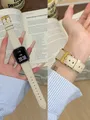 Bracelet cuir boucle pour Apple Watch 38 à 49 mm – Couleur du bracelet Nata Golden