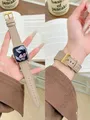 Bracelet cuir boucle pour Apple Watch 38 à 49 mm – Couleur du bracelet Trench Golden