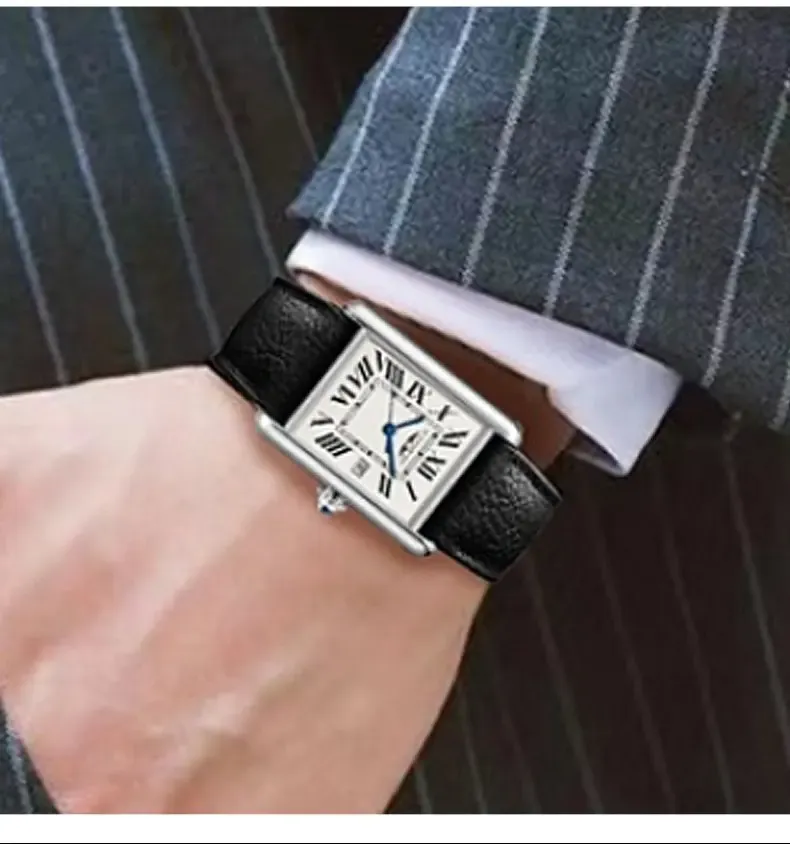 Bracelet cuir Cartier 16 à 24 mm démontage rapide