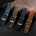 Bracelet cuir ciré vintage 18 à 24 mm fait main – 1