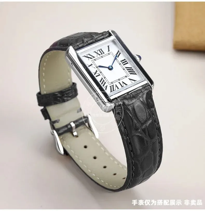 Bracelet cuir crocodile 16 à 20 mm