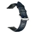 Bracelet cuir de vache 18 à 22 mm universel – Couleur du bracelet Blue