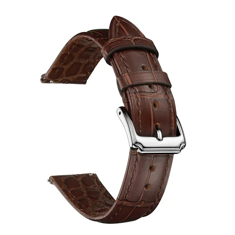 Bracelet cuir de vache 18 à 22 mm universel