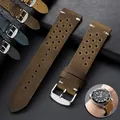 Bracelet cuir de veau respirant 18 à 24 mm universel – 1