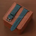 Bracelet cuir décontracté pour Apple Watch 38 à 49 mm – Couleur du bracelet Blue